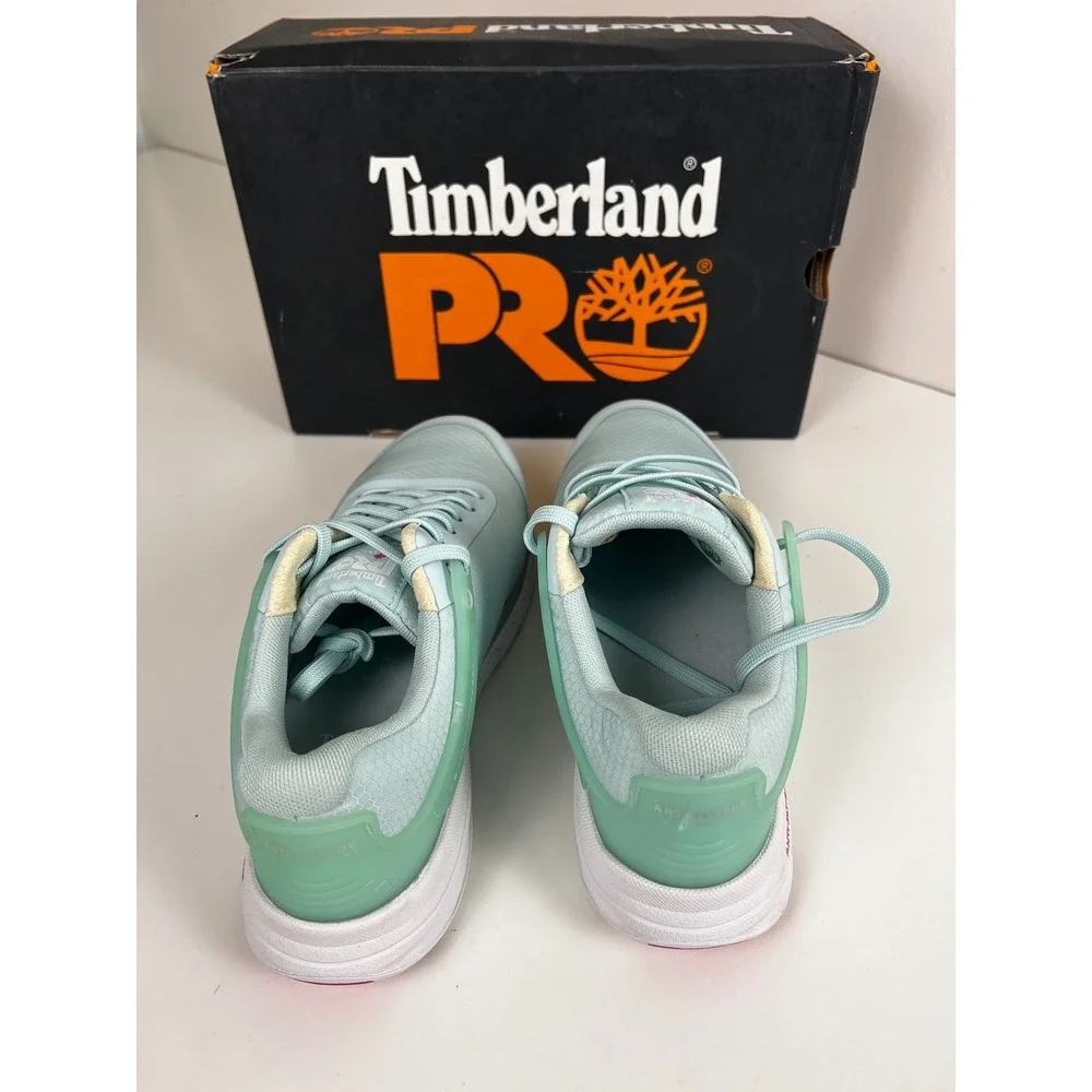 Timberland‎ Pro Drivetrain Womens Light Blue Anti Fatigue Work Shoes Size 7.5